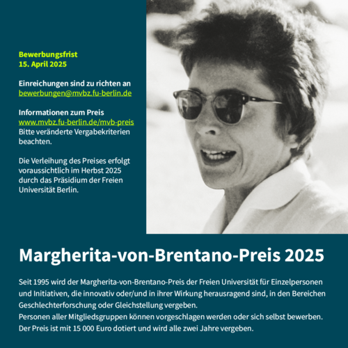 Ausschreibung MvB-Preis 2025