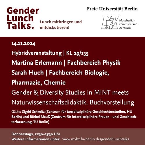 Gender Lunch Talks | 14.11.2024