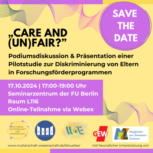 Podiumsdiskussion "CARE AND (UN)FAIR?"